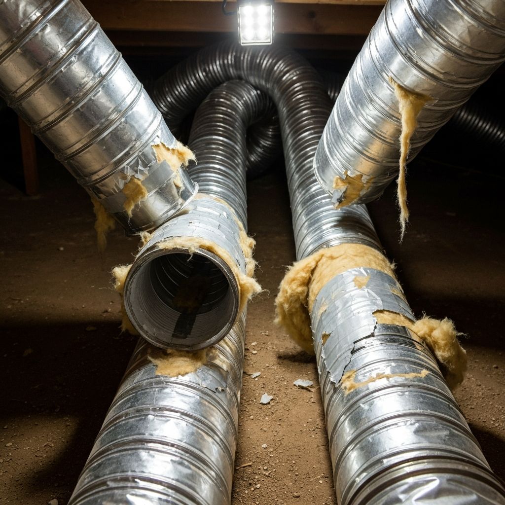 Before Ductwork Overhaul - AC and appliance repair Victoria TX